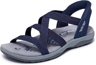 Skechers Women's Reggae Slim Stretch Flex Hands Free Slip-Ins Sandal