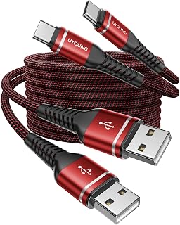 USB to USB C Cable 3A Fast Charging 3FT, 2Pack USBA to USBC Cable for