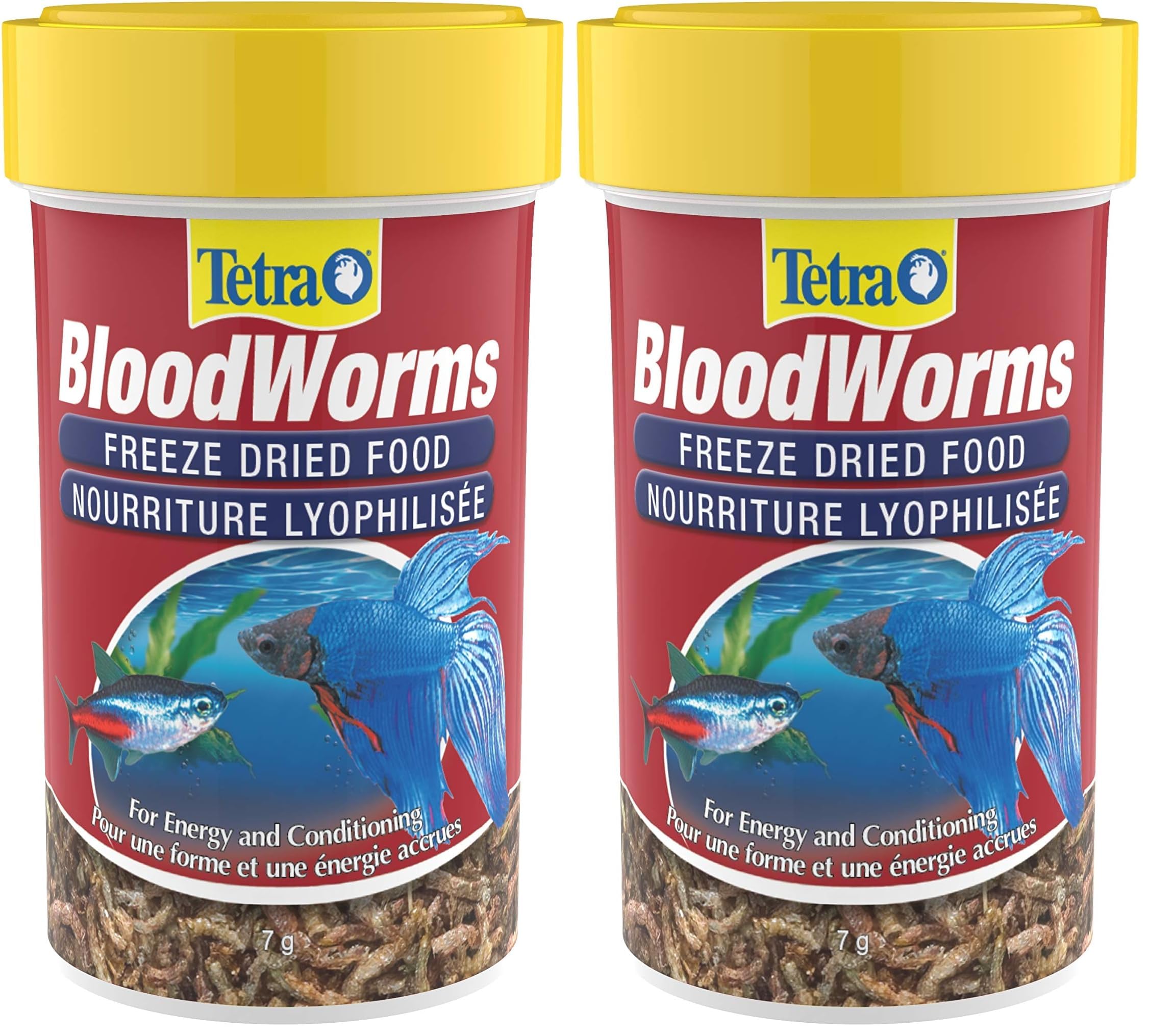 Tetra Bloodworms 0.25oz, 7g (Bilingual) (Pack of 2)