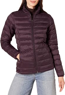 Amazon Essentials Women's Lightweight Quilted Jacket Water-Repellent Packable Transition Jacket