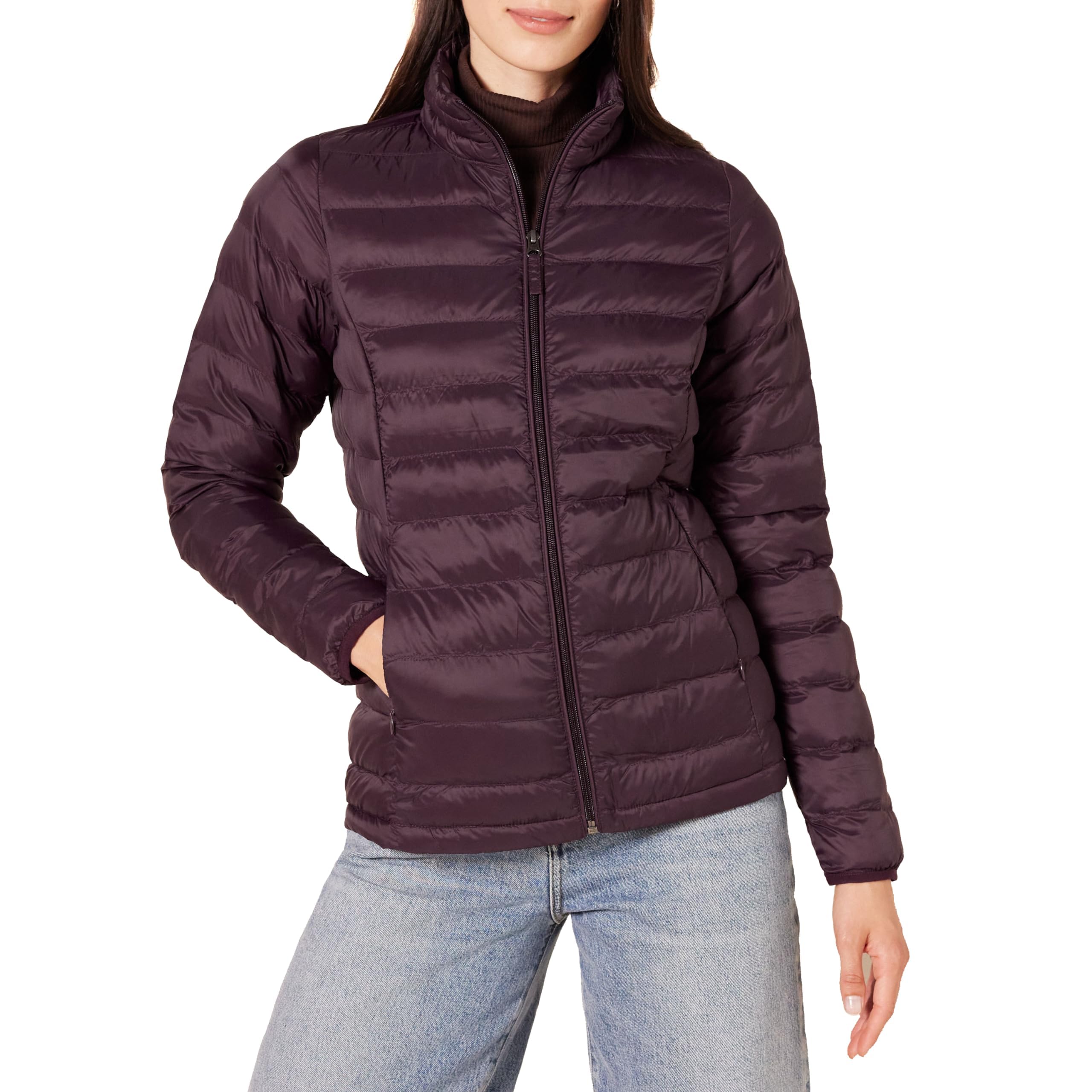 Amazon Essentials Women's Lightweight Quilted Jacket Water-Repellent Packable Tr