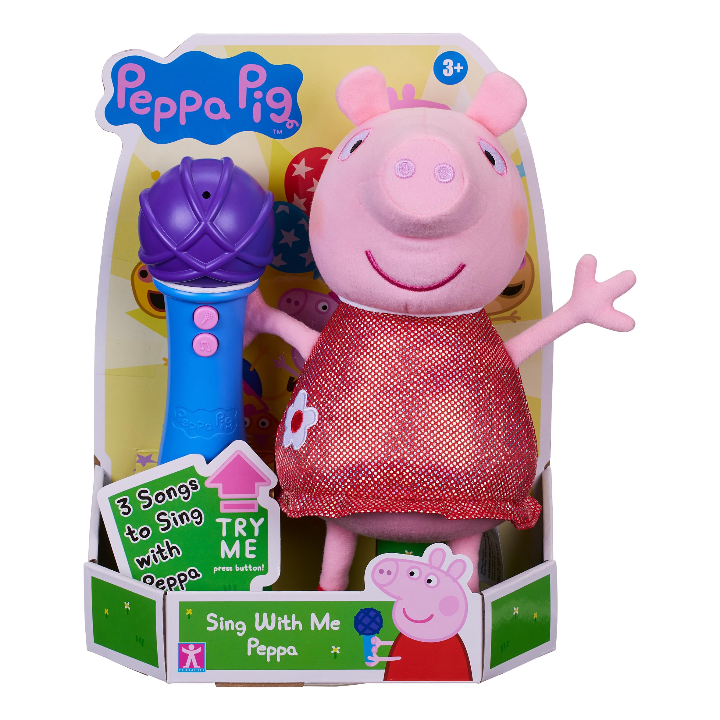Peppa Pig, Sing With Me Peppa, Interactive Feature Plush, Musical Soft Toy with 