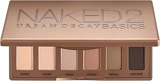 Urban Decay Naked2 Basics Matte Eyeshadow Palette - 6 Cool Neutral Shadows | Contouring Neutral Eyeshadow Palette for Natural + Smoky Eye Looks, Matte Nudes, Travel Makeup Palette, Includes Mirror
