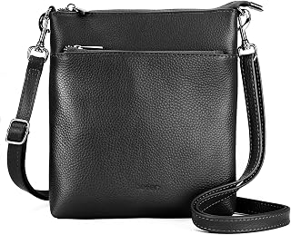 befen Women's Small Genuine Leather Travel Shoulder Bags Lightweight Shoulder Bags with Adjustable Shoulder Strap