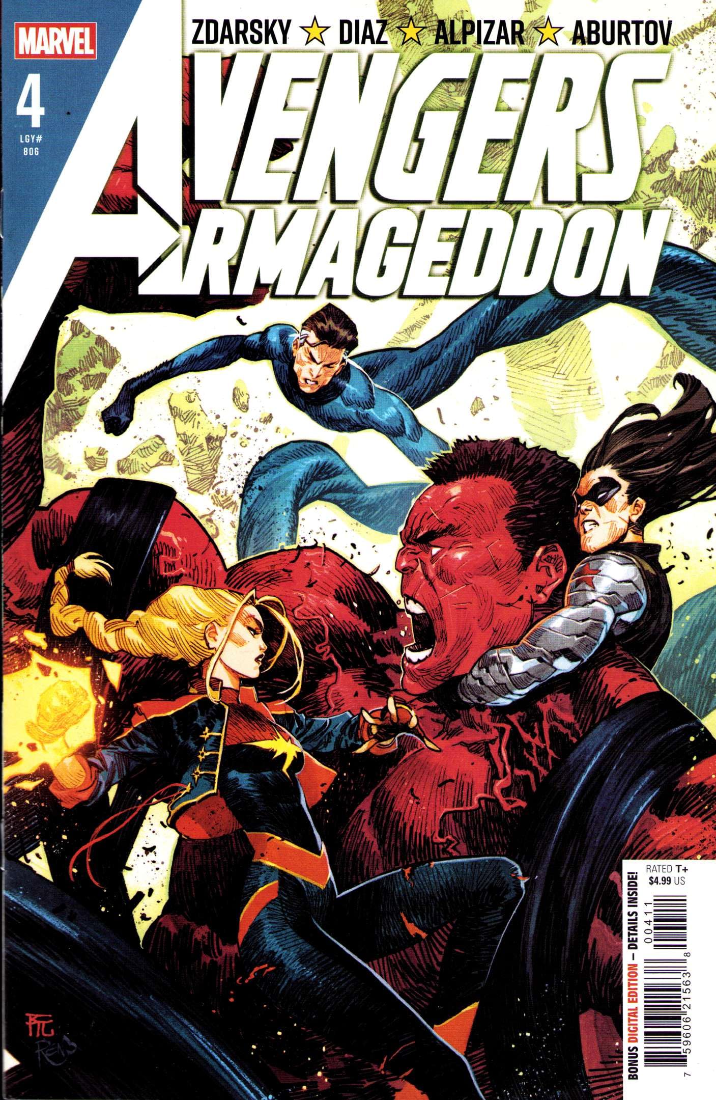 Avengers: Armageddon #4 Marvel | Comic Book 806 Chip Zdarsky Red Hulk
