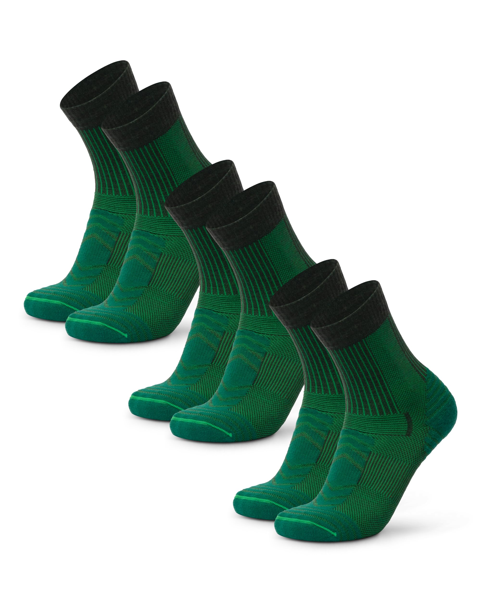DANISH ENDURANCE Lightweight Merino Wool Hiking Socks, Breathable
