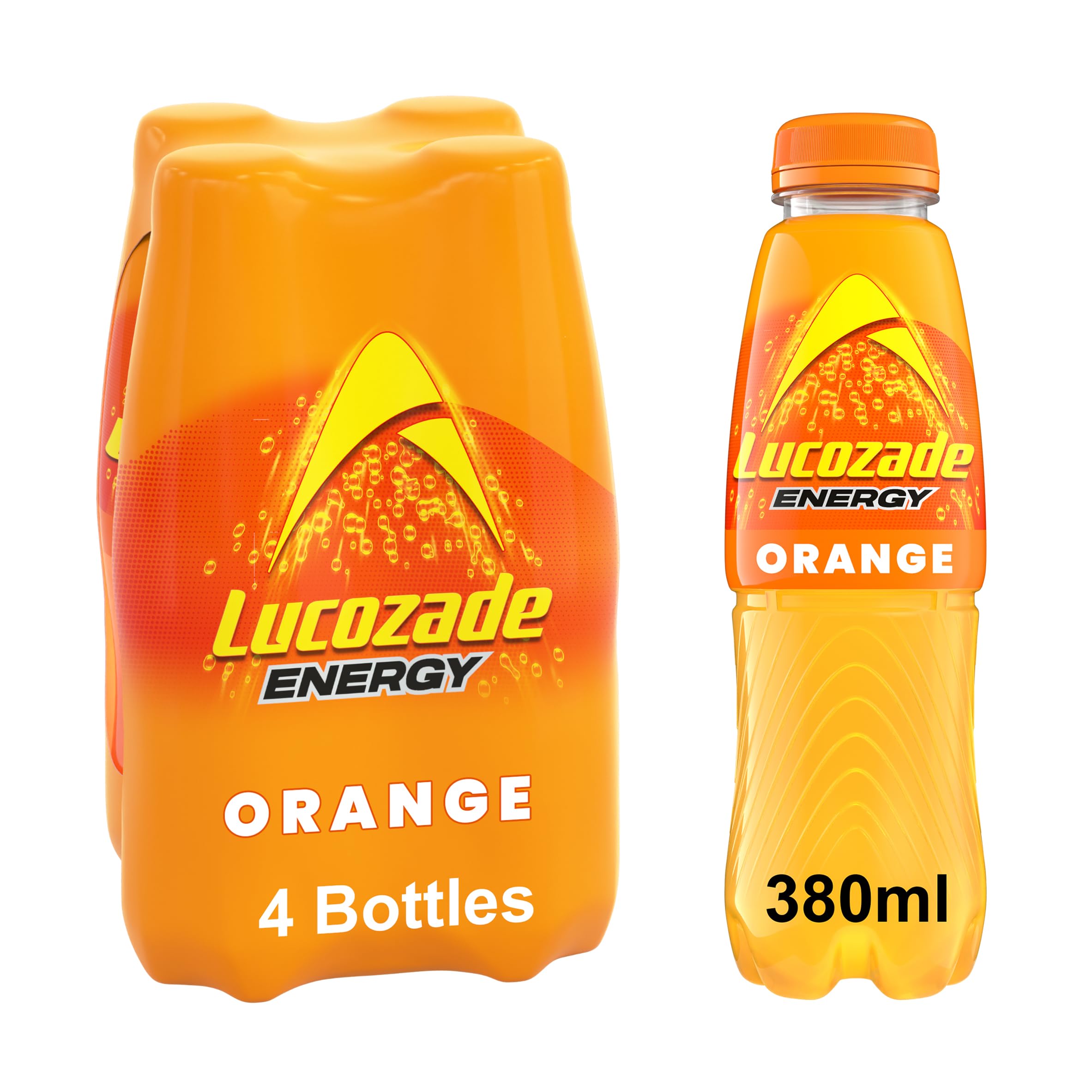 Lucozade Energy Orange 380ml (Pack of 4)