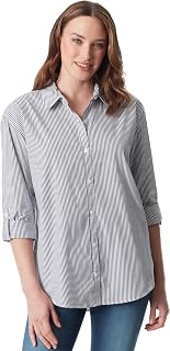 Gloria Vanderbilt Monogram Shirt Amanda Women's Button-Down Shirt (Pack of 1)