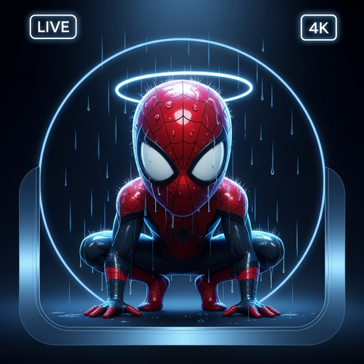 Spider Man Rain Ambience: Hero Night Storm Screensaver
