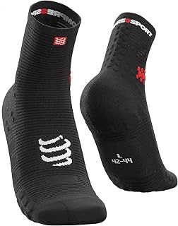 COMPRESSPORT Running Socks - Pro Racing Socks V3.0 Trail - Trail Socks - Shock Absorption - For Training and Competition - Protection & Breathability - Lightweight