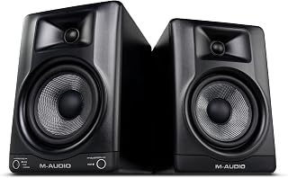 M-AUDIO BX5BT 5" Desktop Studio Monitors Pair | Bluetooth, DSP, App Control, for Mixing, Video Editing, Podcasting, Music Production Software Suite Included