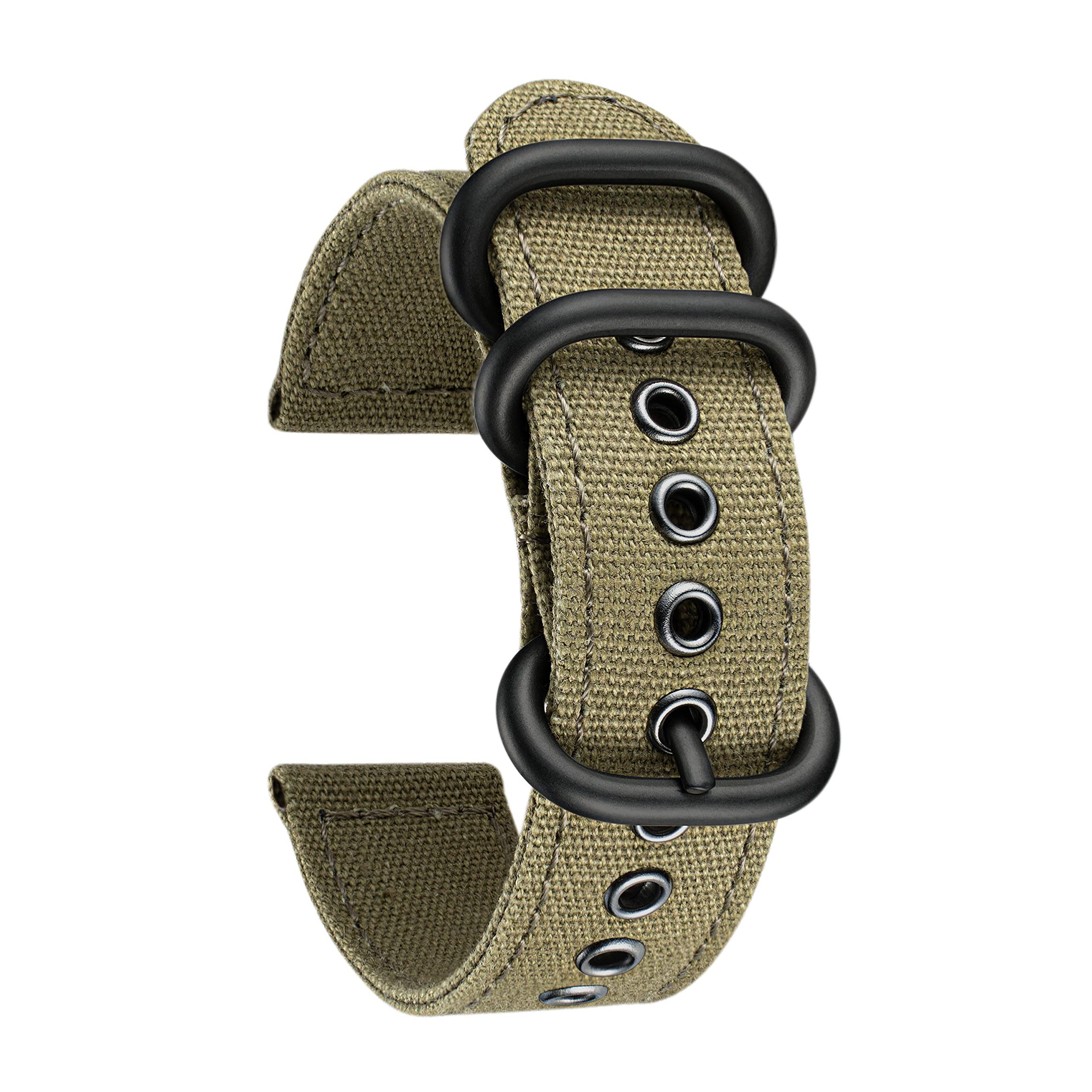 BINLUN Canvas Watch Strap for Men Women 18mm 20mm 22mm 24mm Fabric Watch Strap f