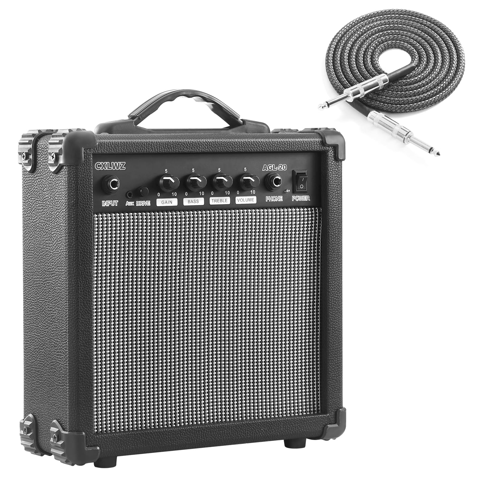CXLWZ Electric Guitar Amp 20 Watt Amplifier Portable Amp with Headphone Input Ga