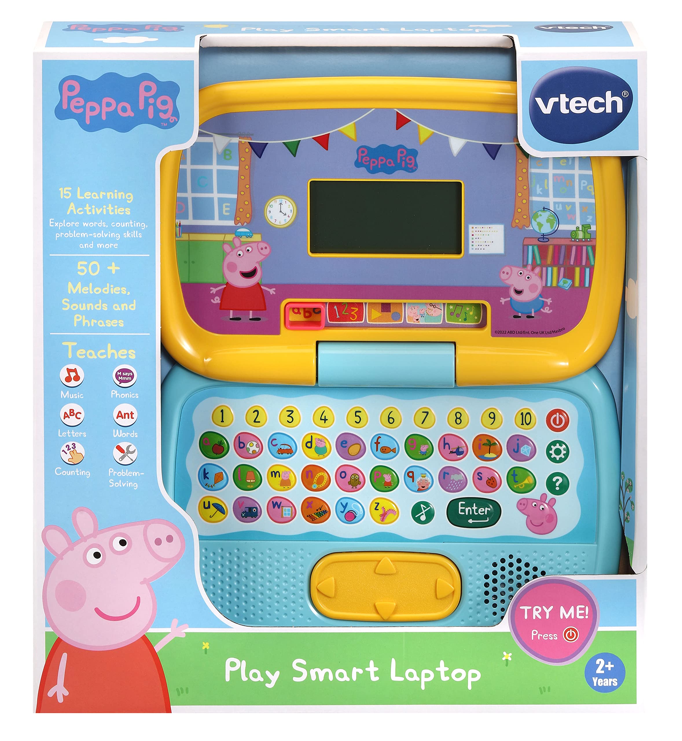 VTech Peppa Pig: Play Smart Laptop, English | Official Peppa Pig laptop, 15 game