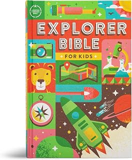 CSB Explorer Bible for Kids, Hardcover, Red Letter, Full-Color Design, Photos, Illustrations, Charts, Videos, Activities, Easy-to-Read Bible Serif Type