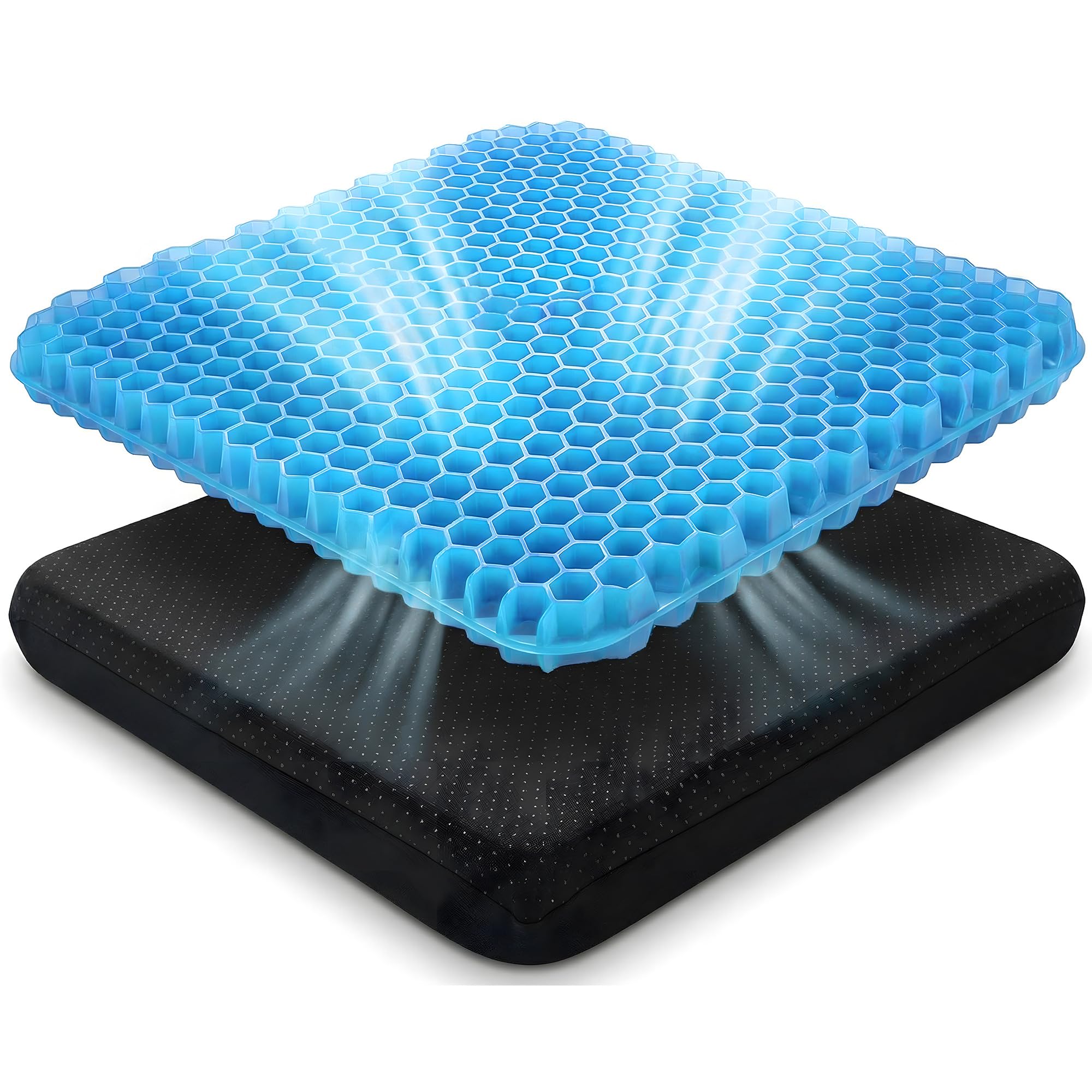 TANNESS Gel Seat Cushion for Long Sitting - Pressure Relief Seat Pads | BREATHAB