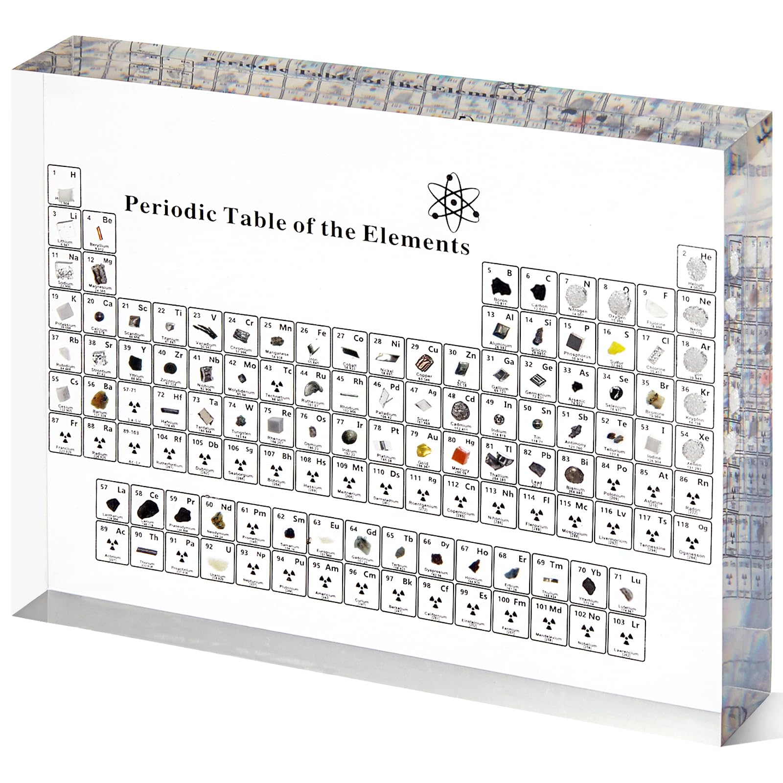 Mukarisk Periodic Table with Real Elements Inside | 83 Real Elements Samples, Cr