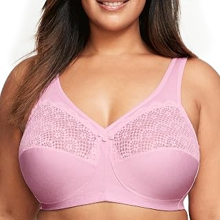 Glamorise Full Figure Women's MagicLift Comfort Bra with Posture Back #1064 Full Cup Bra
