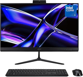 Acer Aspire C27-B All-in-One Desktop PC - Intel Core 5-120U, 16GB, 1TB SSD, Integrated Intel Graphics, 27" 120Hz Full HD Display, Windows 11, Black