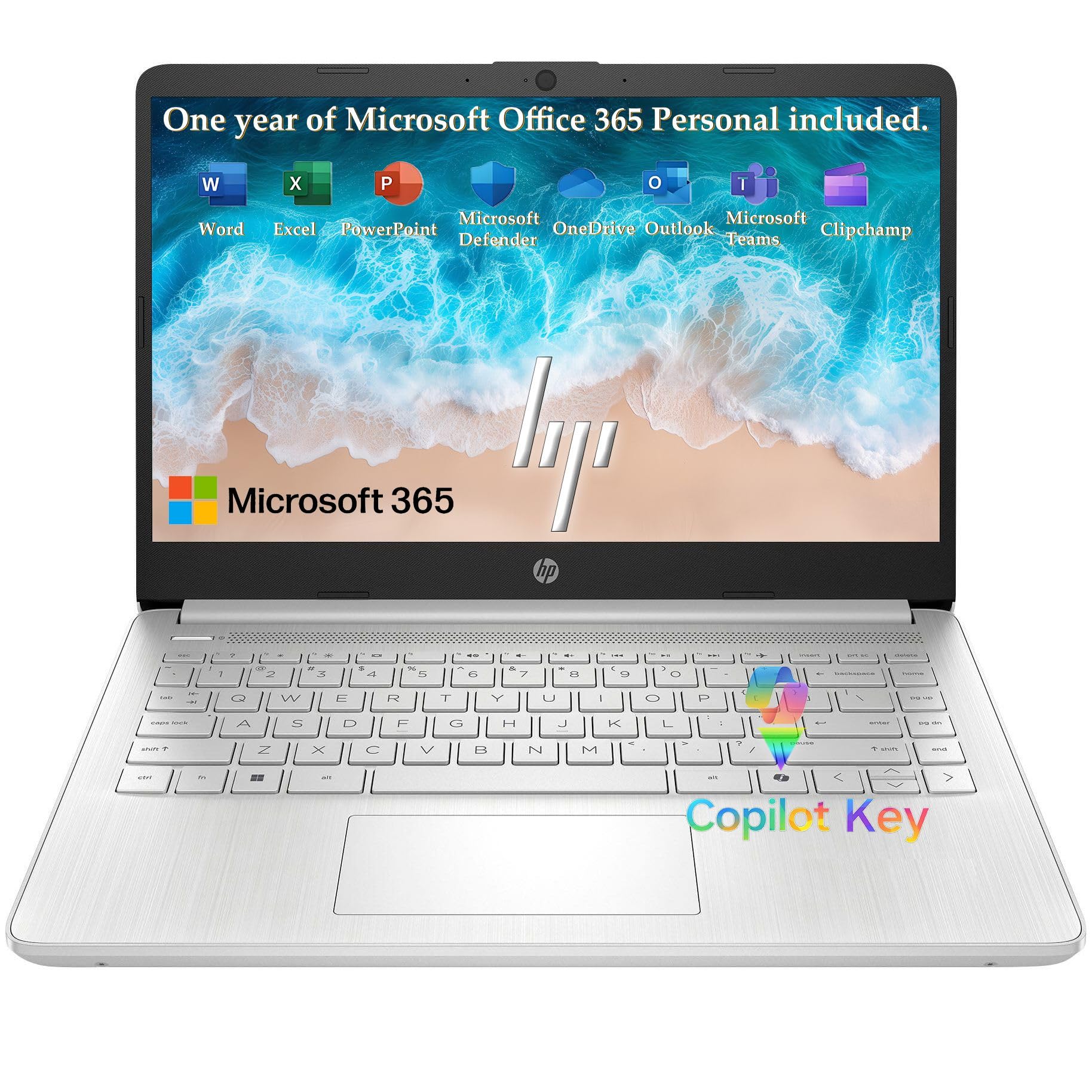 HP 2026 Everyday Laptop, Intel CPU, 128GB Storage, Copilot AI, Office 365 | 1TB 