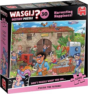 Wasgij Destiny 30 -Harvesting Happiness - 1000 Piece Adults Jigsaw Puzzle | Challenging, Brainteasing, Funny 1000 Pc Adult Puzzle - Large FSC Certified Jigsaw - Birthday & Christmas Gift - 68 x 49 cm