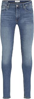 JACK & JONES Mens Skinny Fit Jeans Liam Original High Preformance Stretch Fabric all Day Comfort Zip Fly Denim Bottoms