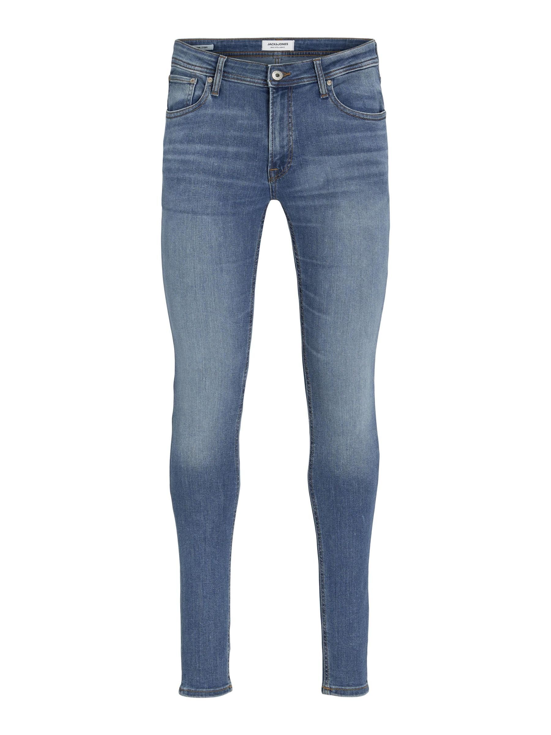 JACK & JONES Mens Skinny Fit Jeans Liam Original High Preformance Stretch Fabric