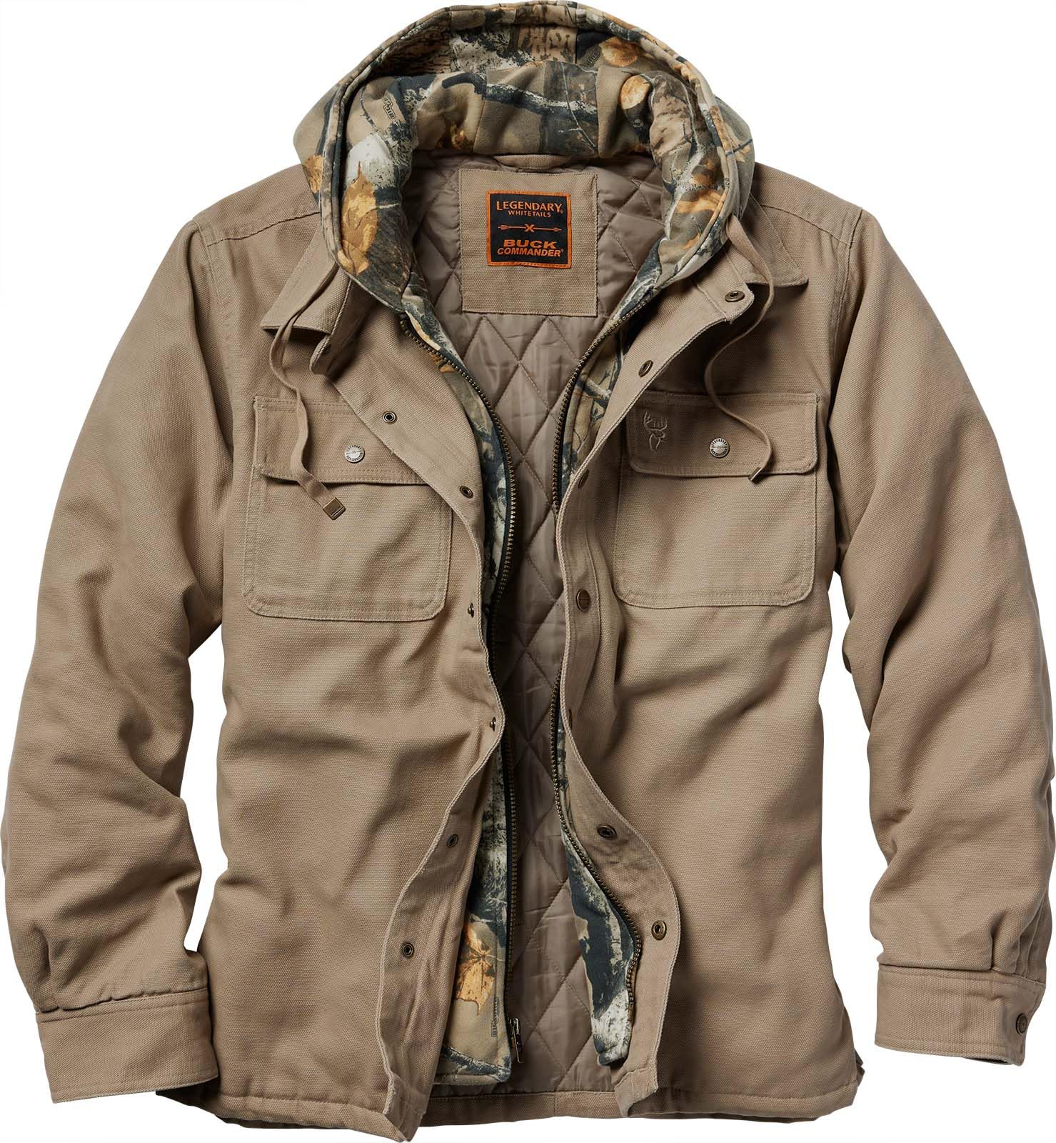 Legendary Whitetails Mens Buck Commander Hunters Edge Canvas Jacket