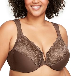 Glamorise Wonderwire Women's Plus Size Underwired Front Closure Bra #1245