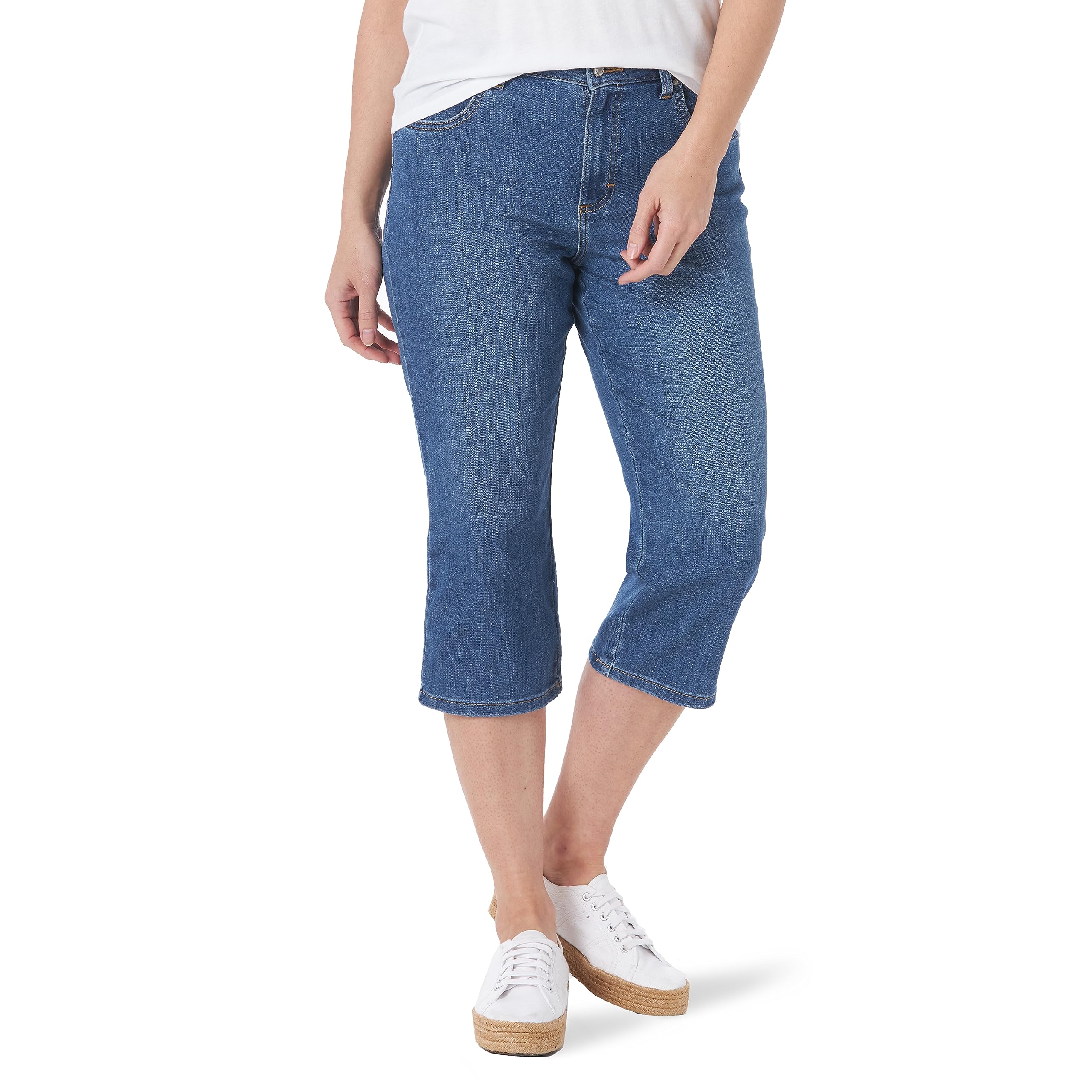 Lee Ladies Loose Fit Capri Jeans