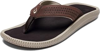 OluKai Ulele Men's Beach Sandals, Water Resistant Flip Flops