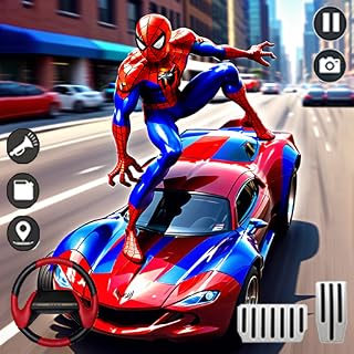 Police Car Superhero Racing Games - Cop Hero GT Stunt Mega Ramp Race Simulator 3D