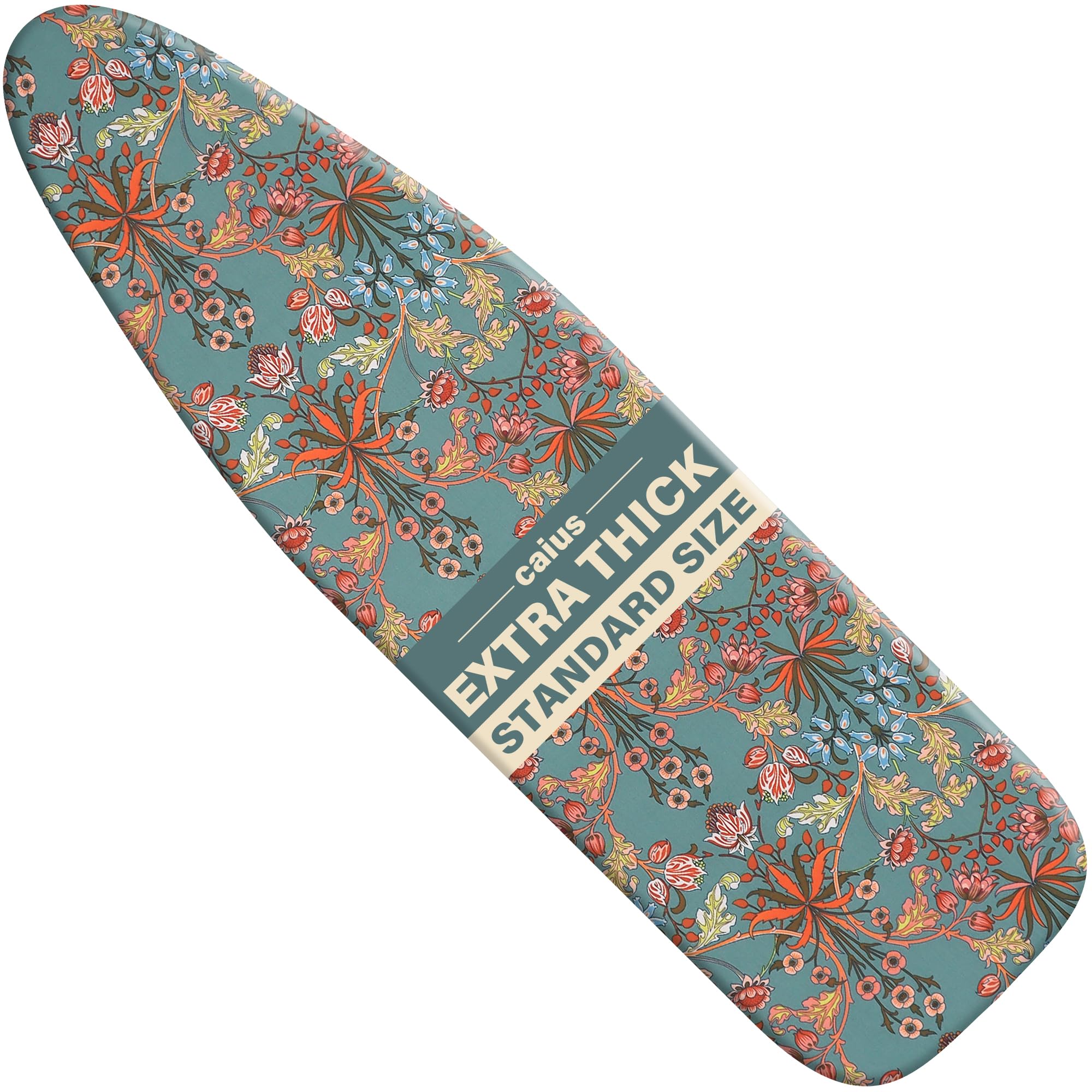 caius Ironing Board Cover and Pad,15"x54",Elastic Edge,Easy Fit | Cotton, Triple
