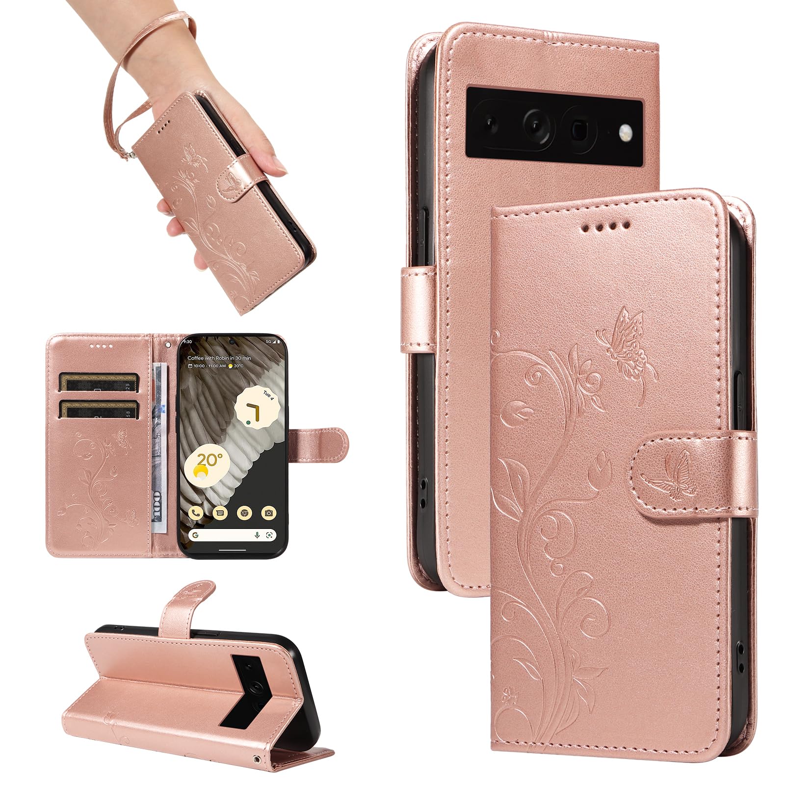 Cover for Google Pixel 7 Pro Case, Rose Gold