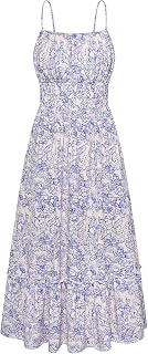 GRACE KARIN Summer Dresses for Women 2026 Vacation Boho Maxi Sundress