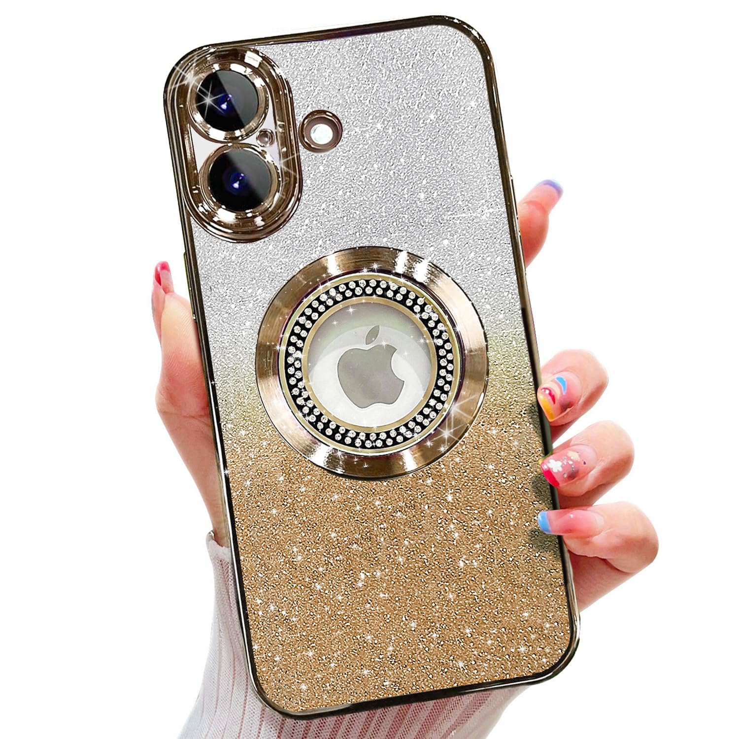 Misscase Magnetic Glitter Case for iPhone 17, Cute Full Protection Slim Shockpro