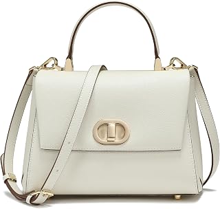 Top Handle Bag Leather Satchel Bags for Women Luxury Designer Business Crossbody Work Purse with Multiple Internal Pockets
