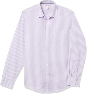 Amazon Essentials Homme Chemise en Popeline à Manches Longues, Style Décontracté, Coupe Standard