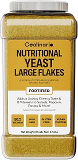 Coolinario Nutritional Yeast, Fortified, Large Flakes (1 GAL - 1.5 LBS)