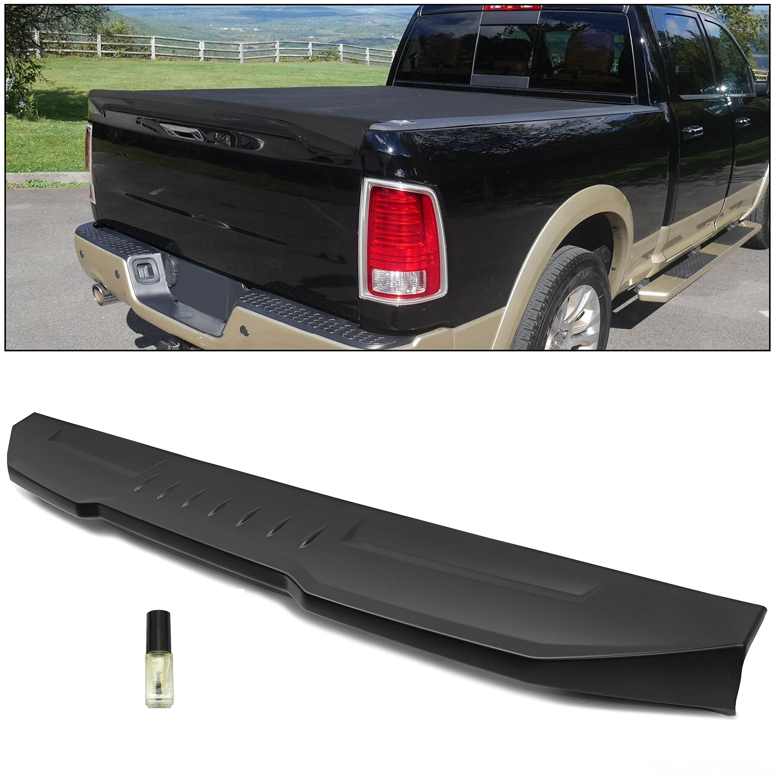 HECASA Air Design Tailgate Spoiler Compatible with 2009-2021 Ram Classic | Compa