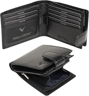Wallet for Men UK Genuine Leather RFID Mens Wallet Coin Pocket