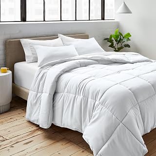 Bare Home Premium 1800 Ultra-Soft Duvet Insert (Double, White)