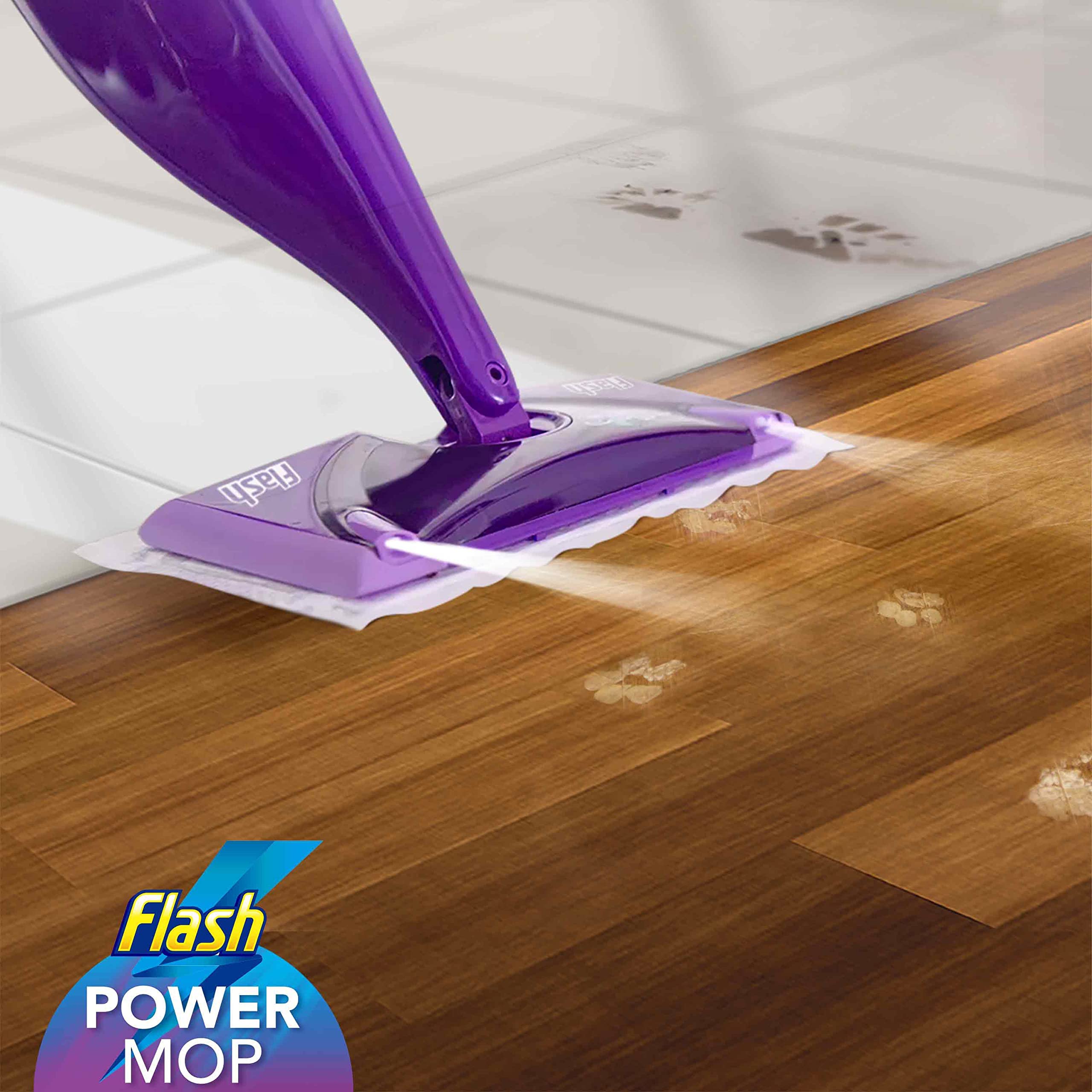 Flash Power Spray Mop Floor Cleaner Liquid Lavender 4x1.25L