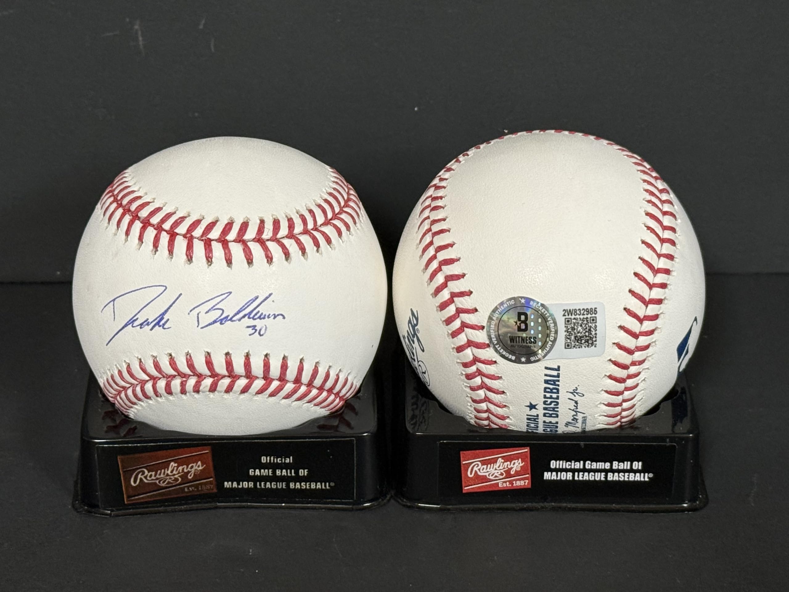 Drake Baldwin Atlanta Braves Autographed Signed Official Major League Baseball B