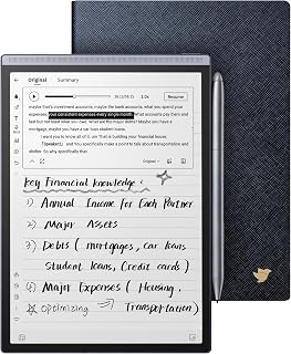 iFLYTEK AINOTE Air 2 Bundle with Blue Folio Case, 8.2-inch Tablet | AI meeting summaries, 18-language transcription & translation, paper-like writing. Ultra-slim 230g. Blue Folio included.