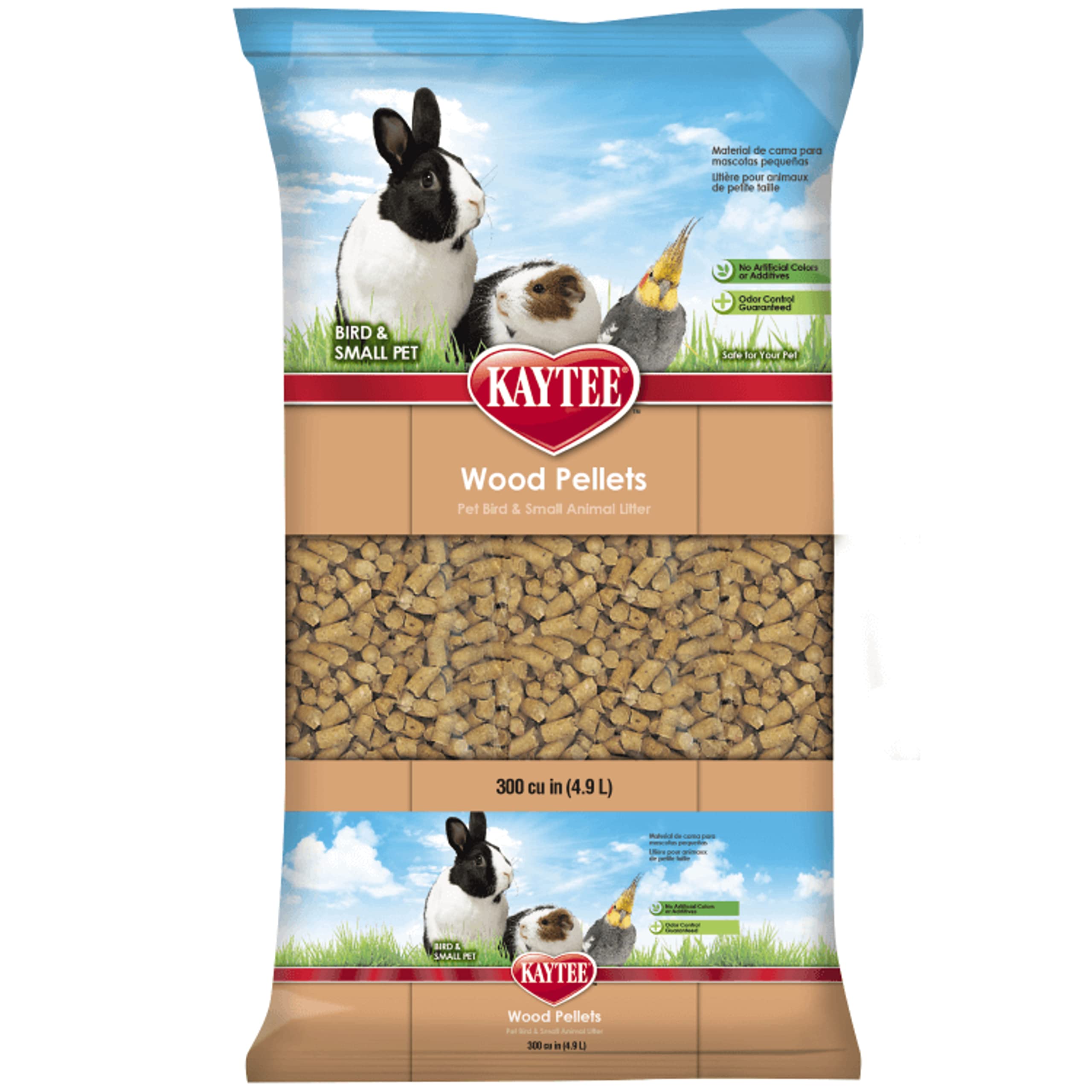 Kaytee Wood Pellets Pet Bird & Small Animal Litter, 8 lb Bag | Cleaner habitats.