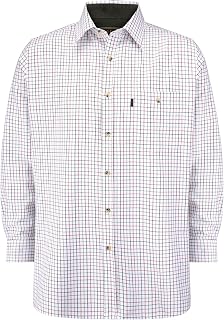 Walker and Hawkes Mens 100% Cotton Long Sleeve Checked Country Shirt