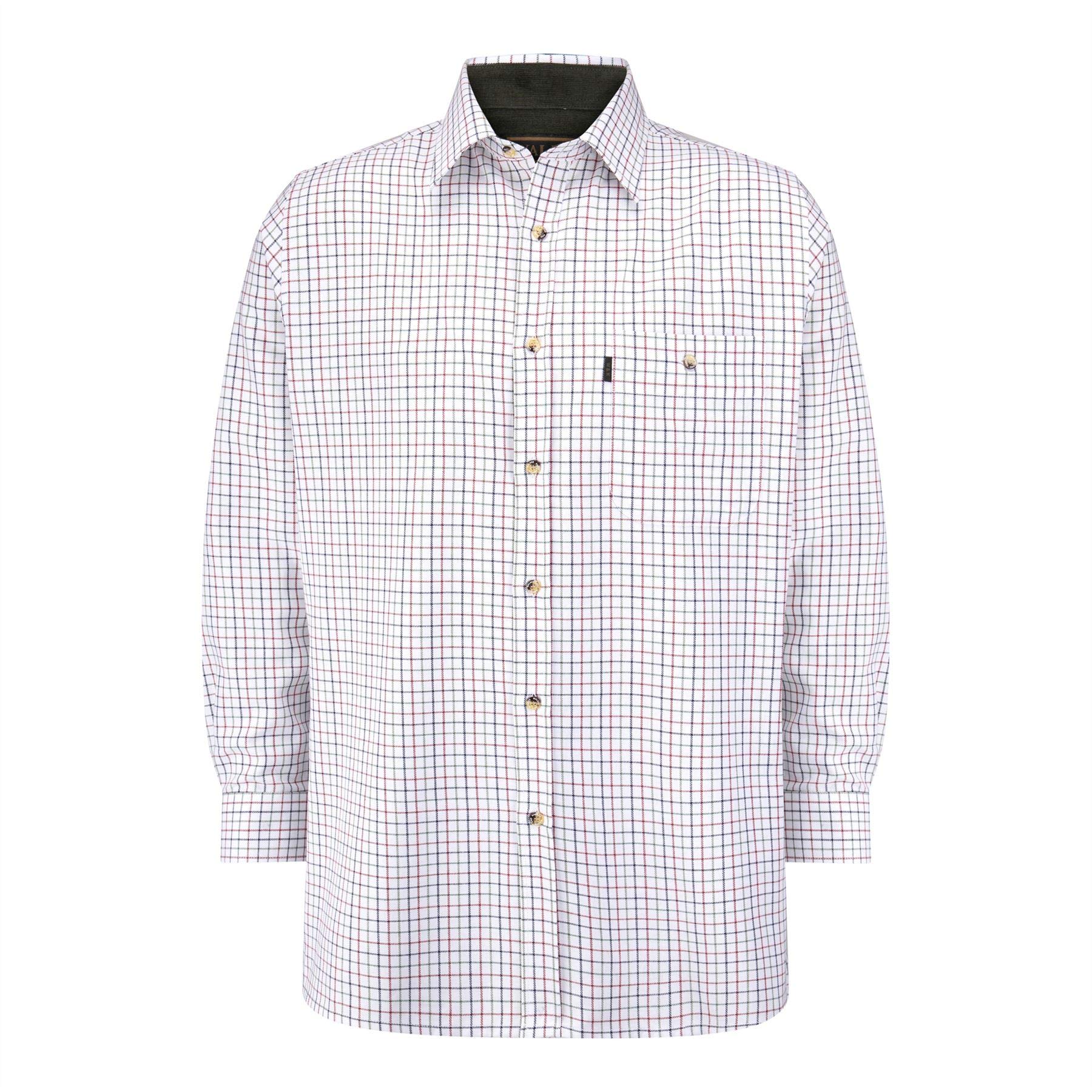 Walker and Hawkes Mens 100% Cotton Long Sleeve Checked Country Shirt