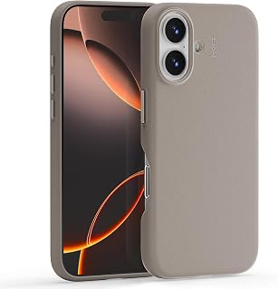 MOFT [Official Store] iPhone 16 Plus Case MagSafe Compatible Protective Case MOVAS™ Leather Case High Durability MOFT Phone Case Strong Magnet Lightweight Wireless Charging Compatible Side Opening
