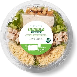 Amazon Grocery, Caesar Salad with Chicken, Family Size, 12.15 oz (Previously Amazon Fresh Brand, Packaging May Vary)